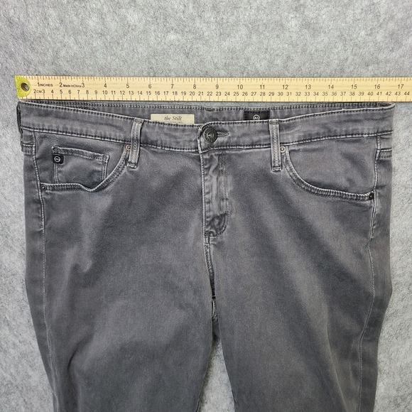 AG Adriano Goldschmied The Stilt‎ Cigarette Leg Jeans Womens 32x29 Gray Skinny - Picture 6 of 8